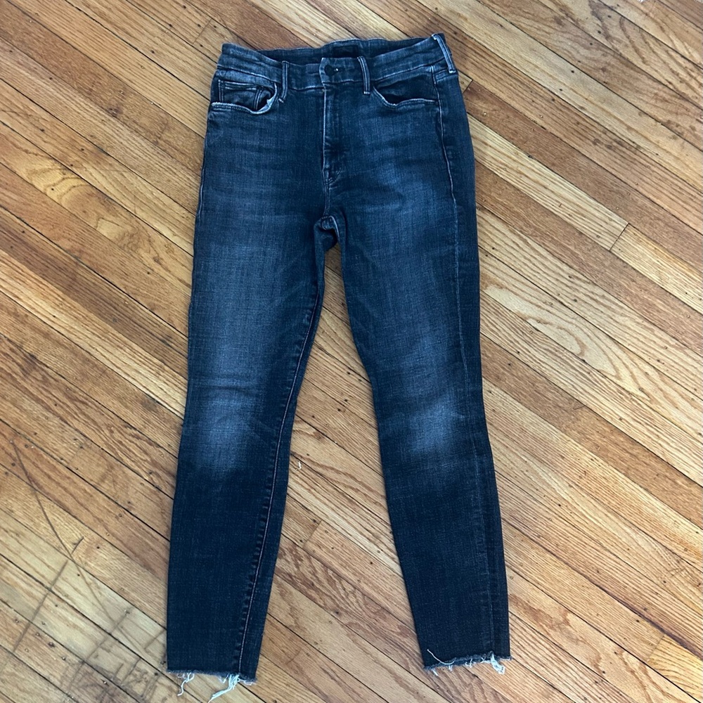 MOTHER The Looker Ankle Fray Color Stargazing Size 26